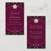 new age Digital Lage met Logo Burgundy Business Ca Visitekaartje (Voorkant / Achterkant)