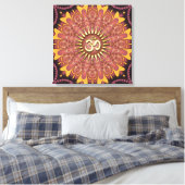 New age Earth Sunshine AWrapped Canvas Afdruk (Insitu (Slaapkamer))