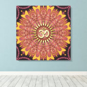 New age Earth Sunshine AWrapped Canvas Afdruk (Insitu (Houten vloer))