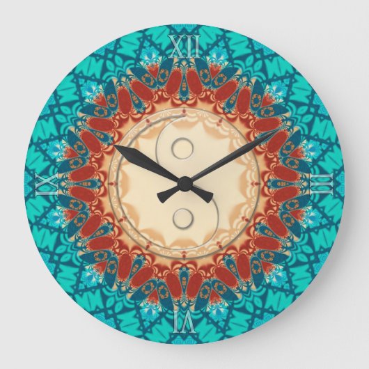 new age Feng Shui Home Decor Wall Clock Grote Klok (Voorkant)