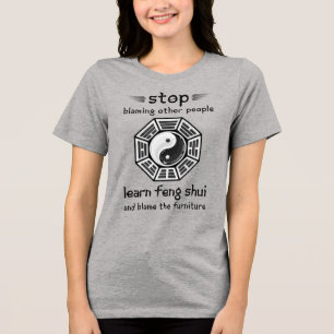 New age Funny Feng Shui Tri-Blend Shirt
