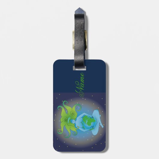 new age Gaia Goddess Thunder_Cove Bagagelabel (Achterkant verticaal)
