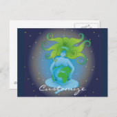 new age Gaia Goddess Thunder_Cove Briefkaart (Voorkant / Achterkant)