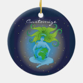new age Gaia Goddess Thunder_Cove Keramisch Ornament (Achterkant)