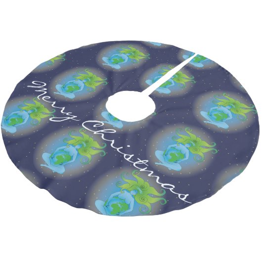 new age Gaia Goddess Thunder_Cove Kerstboom Rok (Gekanteld)