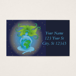 new age Gaia Goddess Thunder_Cove Visitekaartje