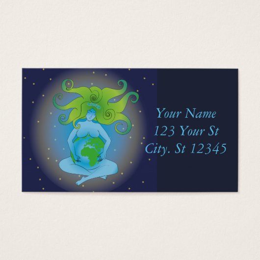 new age Gaia Goddess Thunder_Cove Visitekaartje (Voorkant)