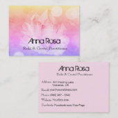 *~* New age Healer Reiki Crystal Yoga Reiki Master Visitekaartje (Voorkant / Achterkant)