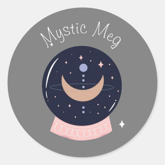 New age Helderziende psychische Ronde Sticker (Voorkant)