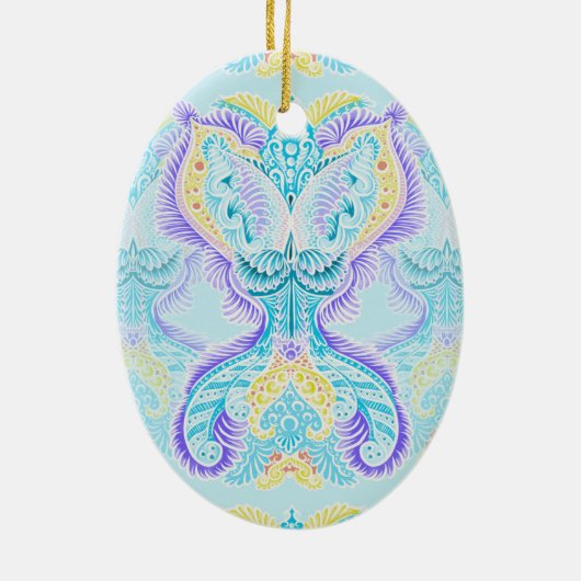 New age Hergeboorte, Keramisch Ornament (Achterkant)