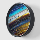 New age Muzieknotatie Wandklok 10-inch rond (Hoek)