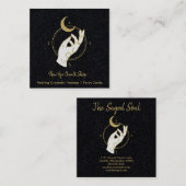 new age occulte winkel vierkante visitekaartje (Voorkant / Achterkant)