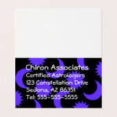 new age Professionals Paarse Sun en Moon Black Visitekaartje (Buitenkant ongevouwen)