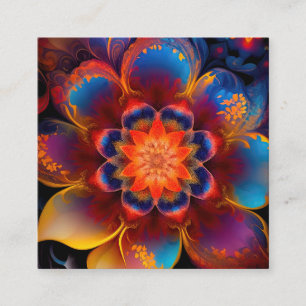 New age Rood en Blauw Vierkante Visitekaartje