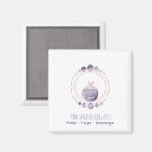 new age Roos Gold Sacred Geometry Magneet (Voorkant / Achterkant)