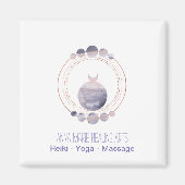 new age Roos Gold Sacred Geometry Magneet (Voorkant)