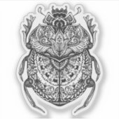 New age Scarab Egyptisch Sticker (Voorkant)