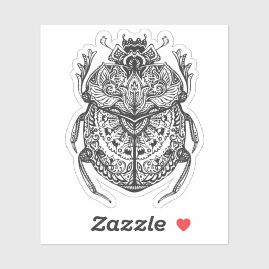 New age Scarab Egyptisch Sticker (Vel)