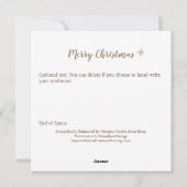 new age Spiritueelste *~* Metafysisch Feestdagenkaart (Achterkant)