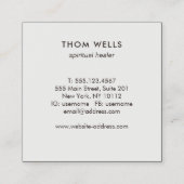 new age Spirituele reddingsbloem Vierkante Visitekaartje (Achterkant)