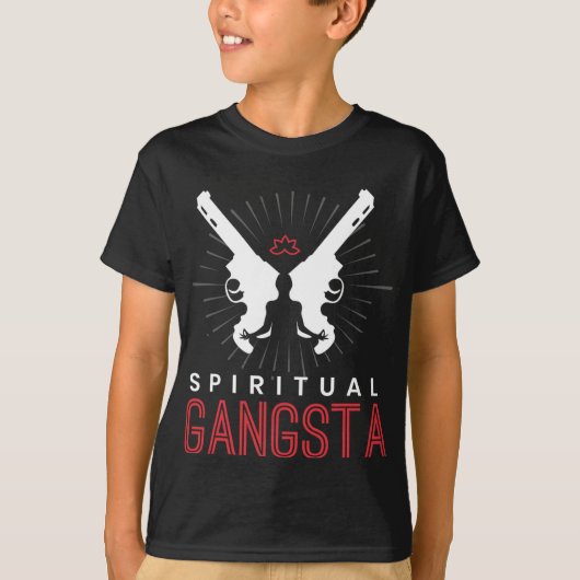 New Age Sritual Srituality Yoga Gangster Enlighten T-shirt (Voorkant)