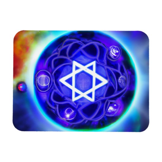 new age ster van David Magnet Magneet (Horizontaal)