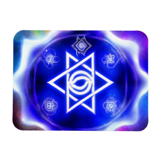 new age ster van David Magnet Magneet (Horizontaal)