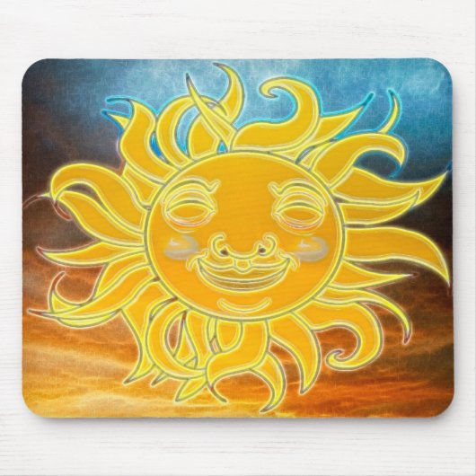New age Sunshine Celetial Sun Muismat (Voorkant)