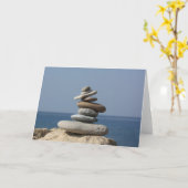 New age Wenskaart Zen Balance Kaart (Gele Bloem)