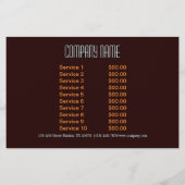 New Age Yoga bohemische herfstbladeren mandala Flyer (Achterkant)