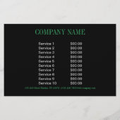 New age Yoga Instructeur smaragdgroene Mandala Flyer (Achterkant)