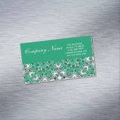 New age Yoga Instructeur smaragdgroene Mandala Visitekaartje Magneet (Voorbeeld)