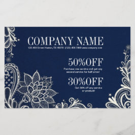 New Age Yoga marineblauwe hennatattoo boheemse kan Flyer