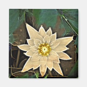 new age Zen Boeddhisme Yoga Namaste White Lotus Magneet