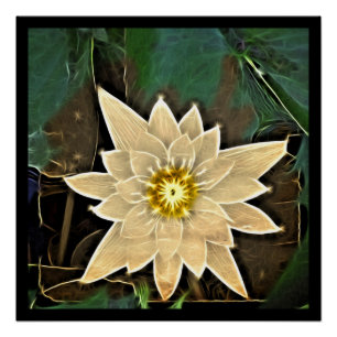 new age Zen Boeddhisme Yoga Namaste White Lotus Perfect Poster