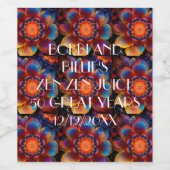 NEW AGE ZEN YOGA WIJN ETIKET (Enkel label)