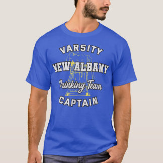 New Albany Drinking Team Captain Indiana Beer Love T-shirt