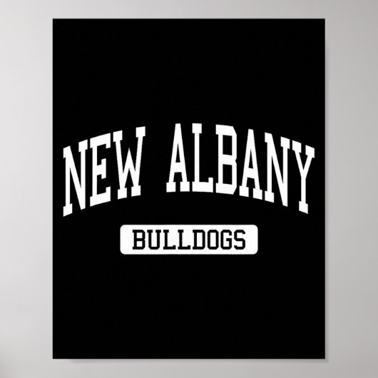 New Albany High School Hs New Albany In Varsity Sr Poster (Voorkant)