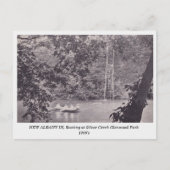 New Albany in Glenwood Park Boating 1900 Briefkaart (Voorkant)