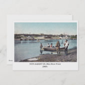 New Albany INDIANA, Ohio River Front old briefkaar Briefkaart (Voorkant / Achterkant)