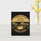 New Albany Pennsylvania Its Where My Story Begins Kaart (Gele Bloem)