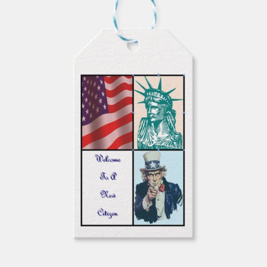 New American Citizen Cadeaulabel (Voorkant)