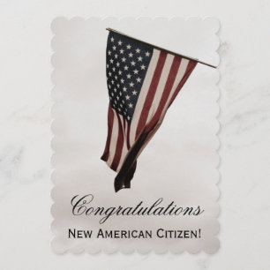 New American Citizen+U.S. Vlaggenfeestpartij Kaart