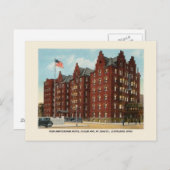  New Amsterdam Hotel Cleveland OH Briefkaart (Voorkant / Achterkant)