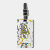 New Amsterdam Map, 1661 Bagagelabel (Voorkant verticaal)