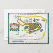 New Amsterdam Map, 1661 Briefkaart (Voorkant / Achterkant)