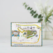 New Amsterdam Map, 1661 Briefkaart (Staand voorkant)