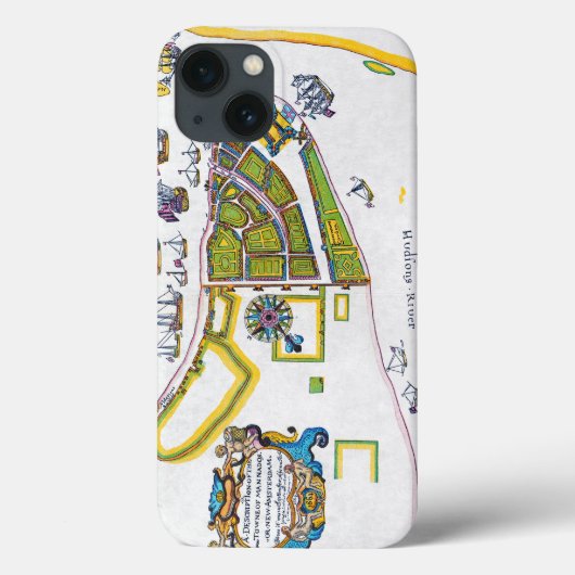 New Amsterdam Map, 1661 Case-Mate iPhone Case (Achterkant)