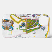 New Amsterdam Map, 1661 Case-Mate iPhone Case (Achterkant (horizontaal))