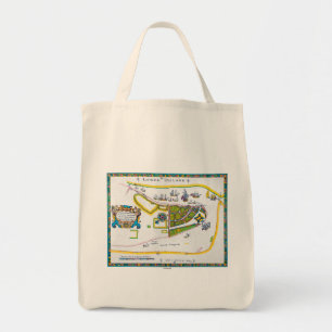 New Amsterdam Map, 1661 Tote Bag